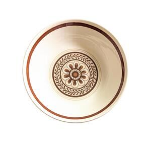 Vintage Royal USA Monterey Vegetable Bowl with Brown Floral Pattern